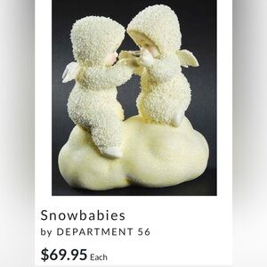 Snowbabies Dept. 56 “Cats Cradle” figurine No Box